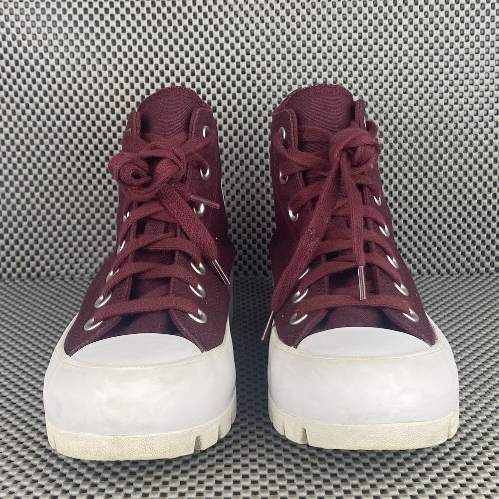 Converse Chuck Taylor All Star Sneakers Womens 6.5 Red Lugged Hi Top Lace Up - Picture 6 of 11